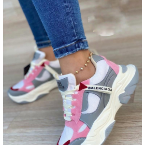 Tenis Para Mujer Balenciaga Rosa y Gris