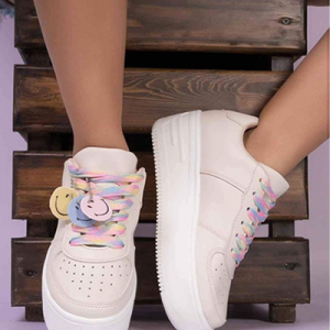 Tenis Para Mujer Caritas Beige