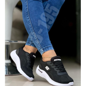 Tenis Para Mujer Skeachers Maya Negras