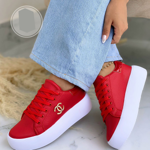 Tenis Para Mujer de Moda Rojos