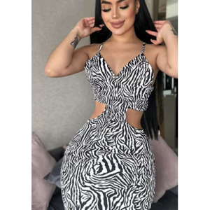 Vestido Para Mujer Gris Dos Aberturas