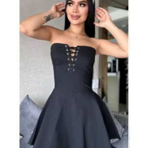 Vestido Para Mujer Negro Prenses