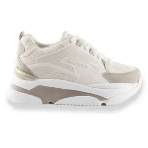 Tennis Para Mujer Beige