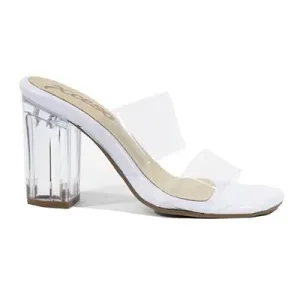 Tacones Para Mujer Cristal Blanco