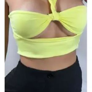 Top Para Mujer Abdomen Amarillo