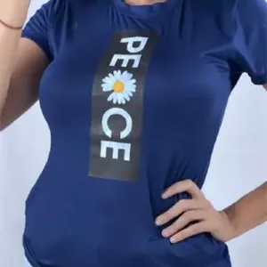 Camiseta Para Mujer Azul Peoce