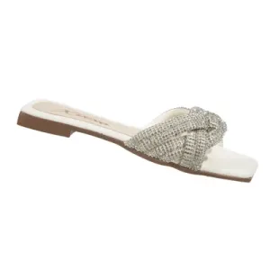 Sandalias Para Mujer Trenza Blanca